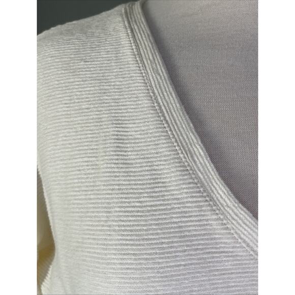Madewell Bartlett V Neck Ribbed Light Sweater XSmall - Picture 2 of 5